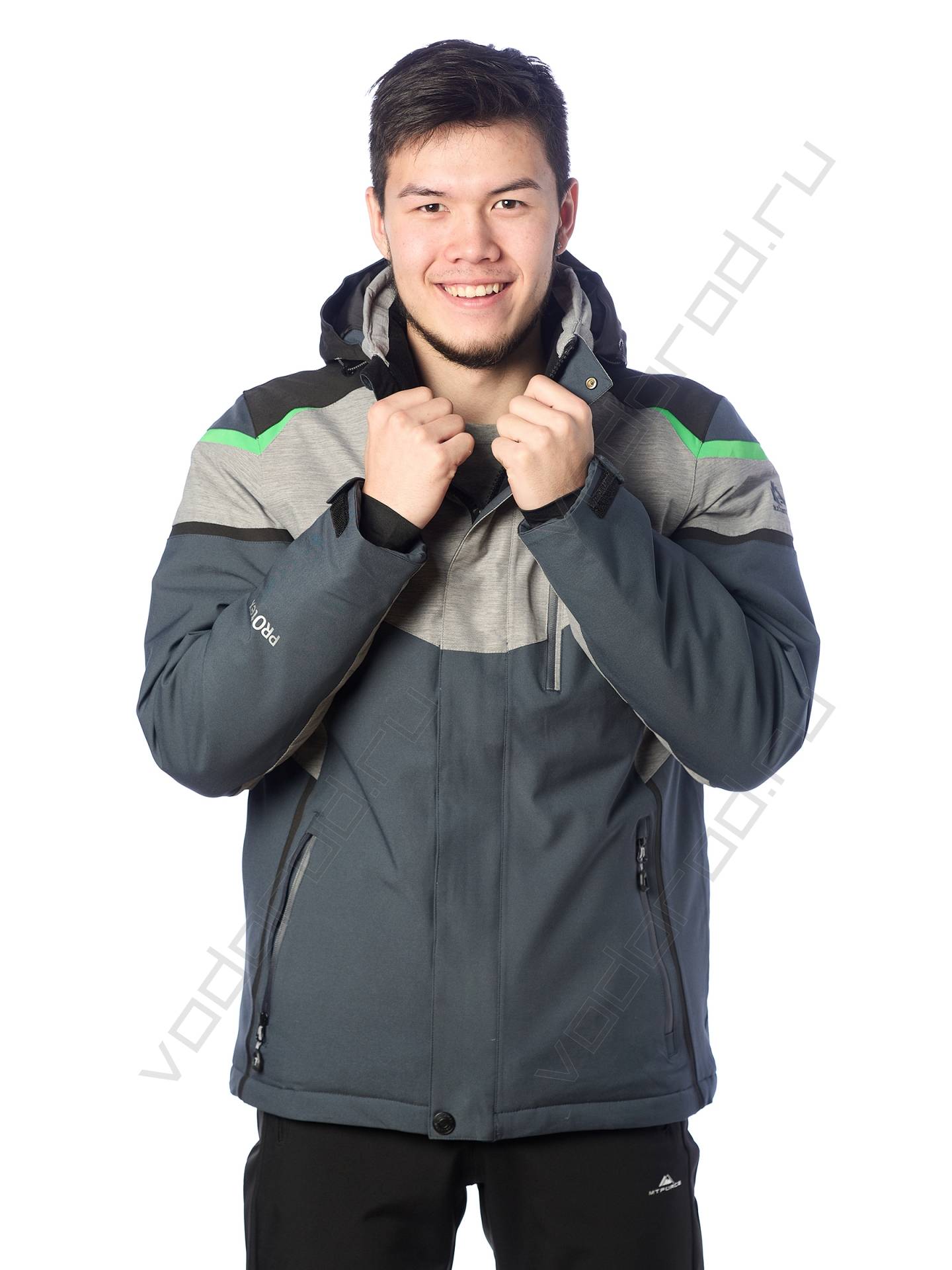 Горнолыжная куртка мужская цвет серый 135