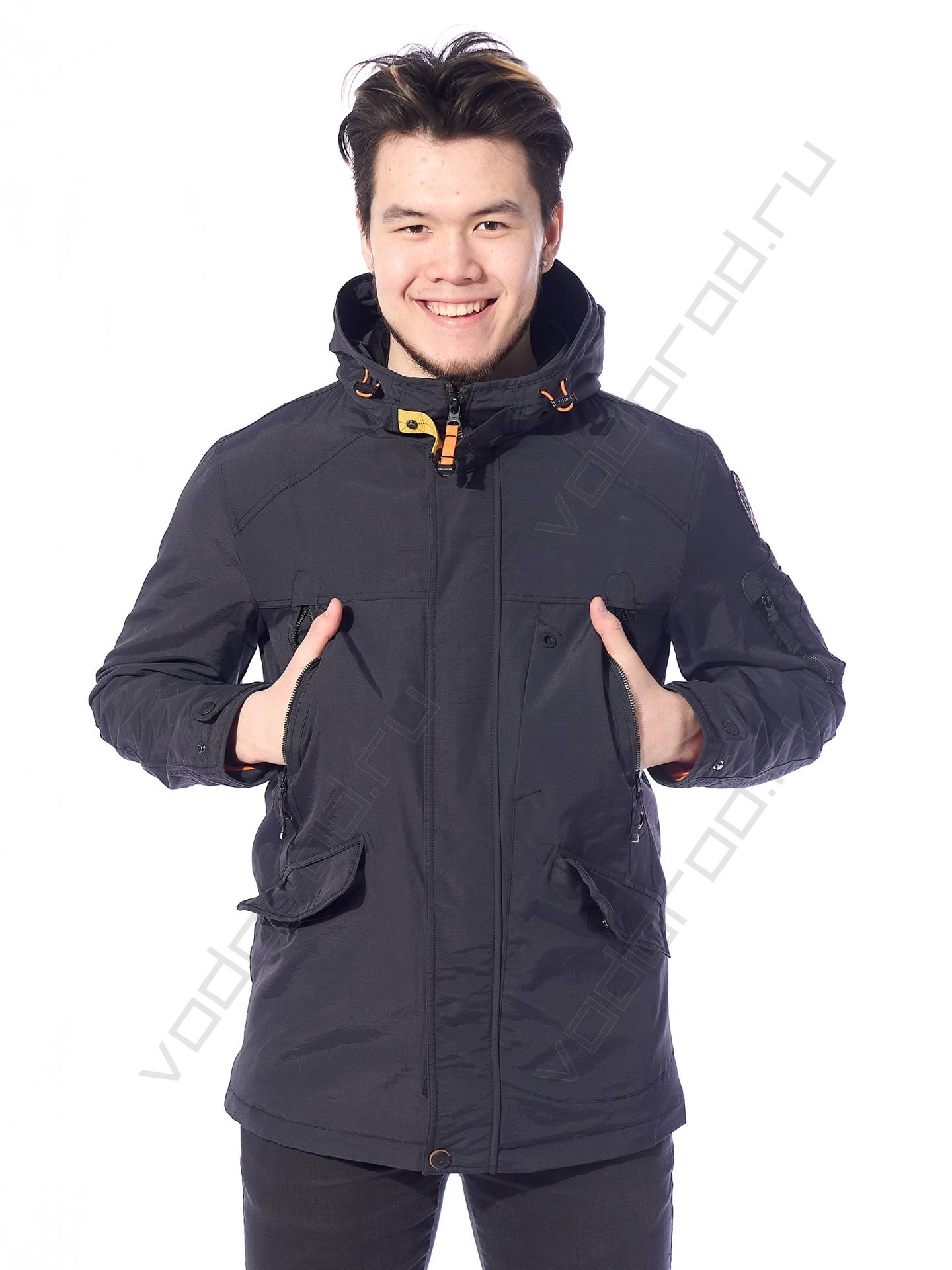 Куртка мужская цвет серосиний 42