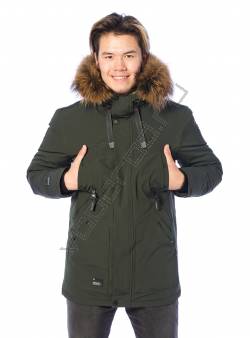 Зимняя куртка мужская Темн. зеленый 152