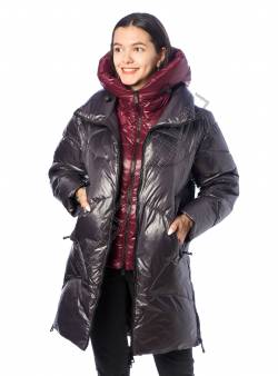 Зимняя куртка женская Темн. серый 621