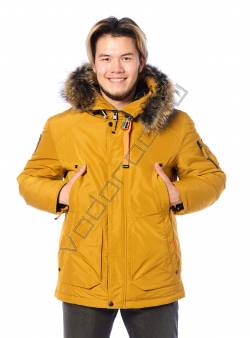 Зимняя куртка мужская Горчичный 27