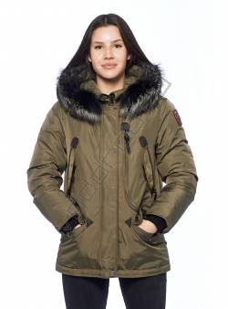 Зимняя куртка женская Хаки 156